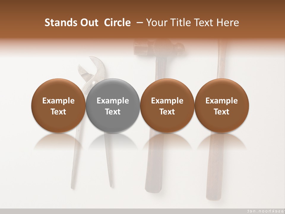 A Group Of Tools On A White Surface PowerPoint Template