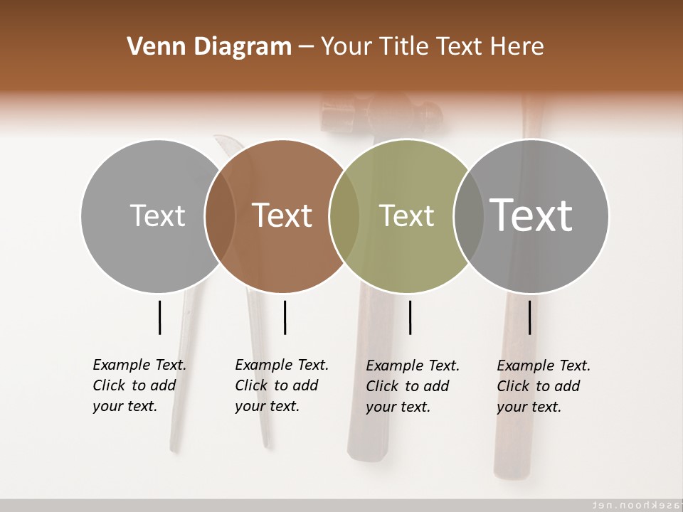 A Group Of Tools On A White Surface PowerPoint Template