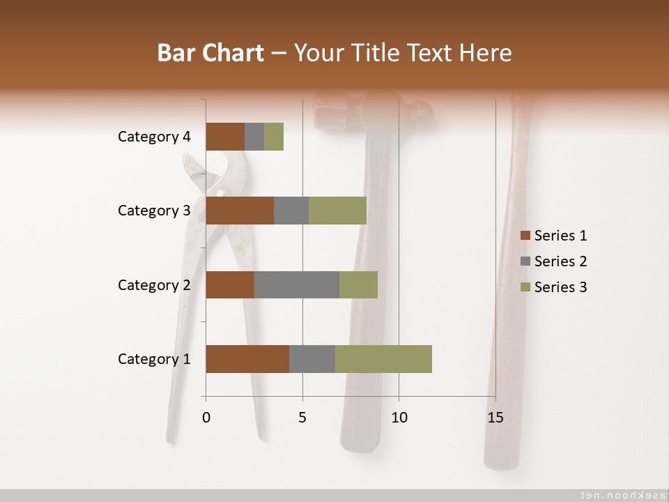 A Group Of Tools On A White Surface PowerPoint Template