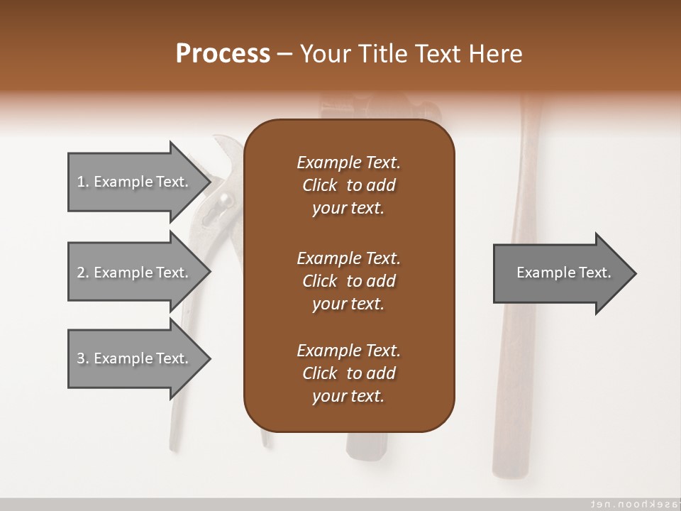 A Group Of Tools On A White Surface PowerPoint Template