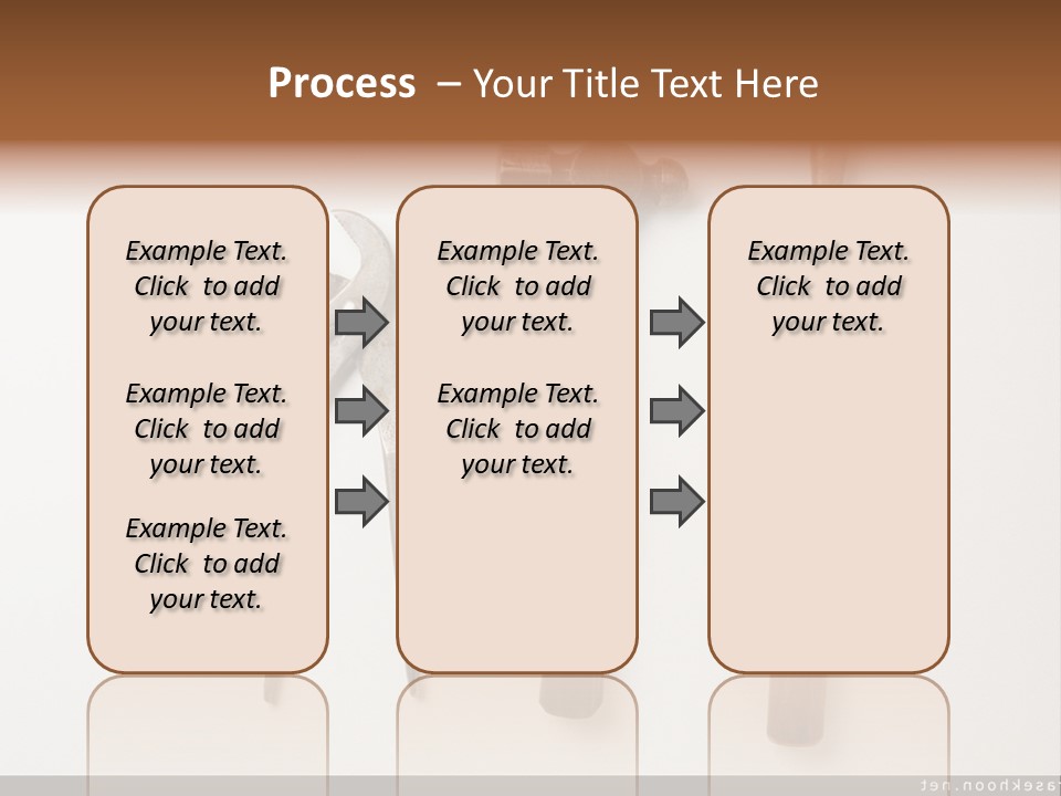 A Group Of Tools On A White Surface PowerPoint Template