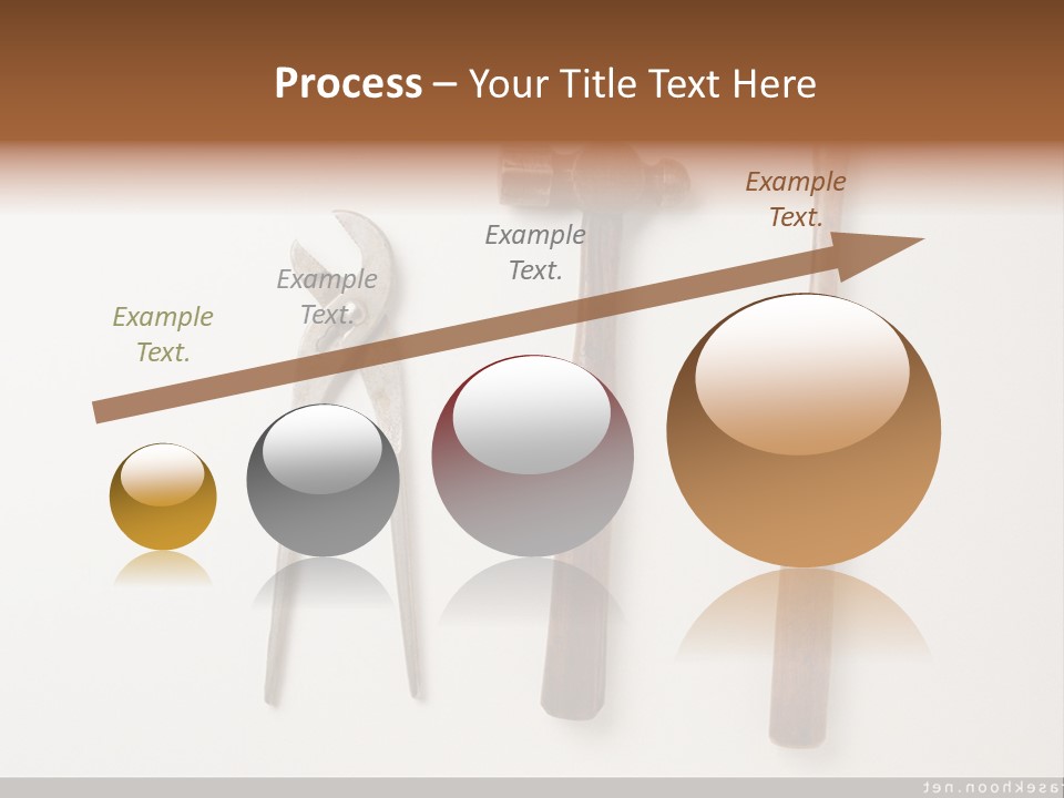 A Group Of Tools On A White Surface PowerPoint Template