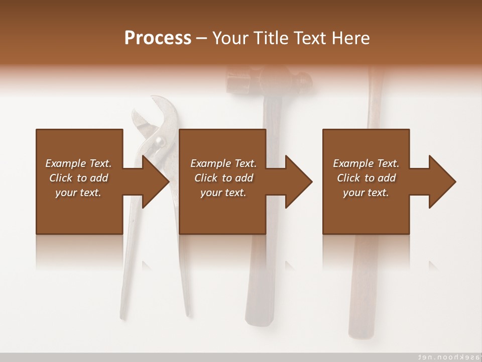 A Group Of Tools On A White Surface PowerPoint Template