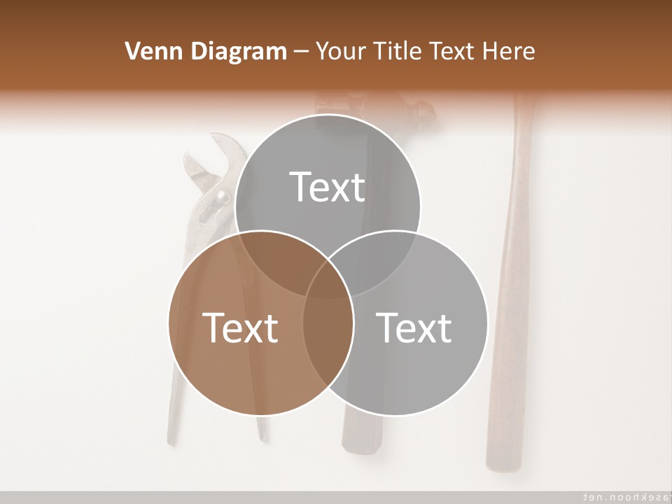 A Group Of Tools On A White Surface PowerPoint Template