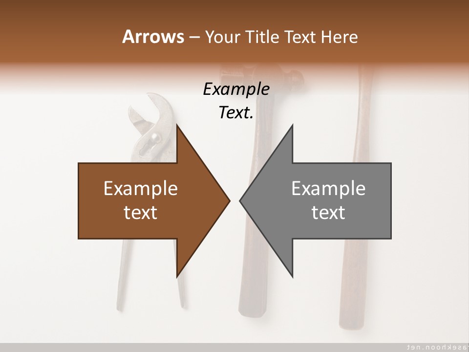 A Group Of Tools On A White Surface PowerPoint Template