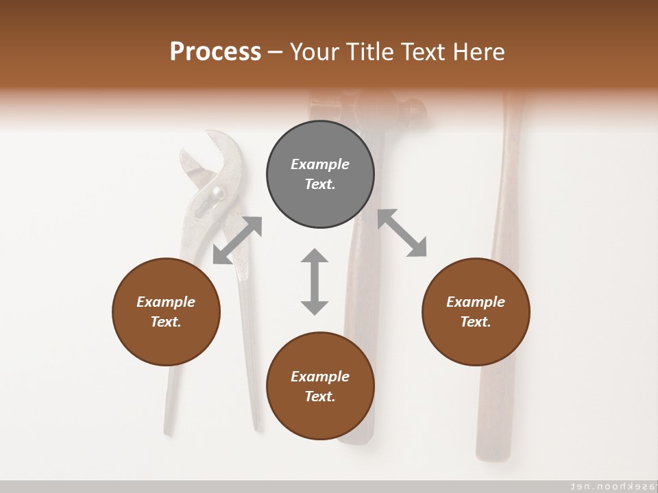 A Group Of Tools On A White Surface PowerPoint Template