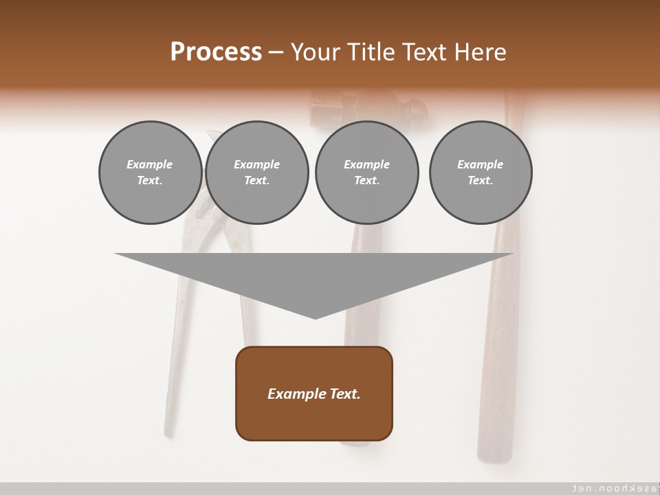 A Group Of Tools On A White Surface PowerPoint Template