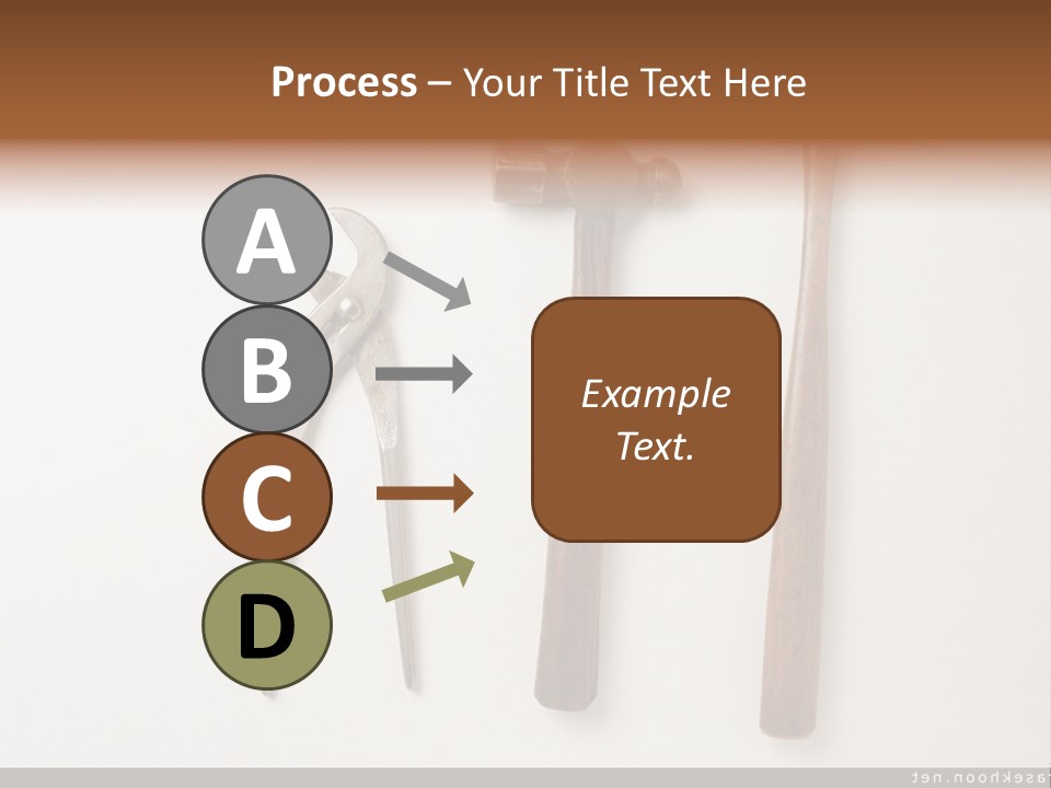 A Group Of Tools On A White Surface PowerPoint Template