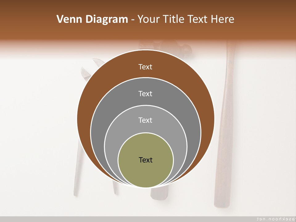 A Group Of Tools On A White Surface PowerPoint Template