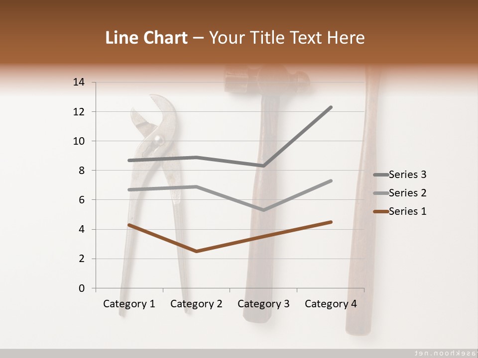 A Group Of Tools On A White Surface PowerPoint Template