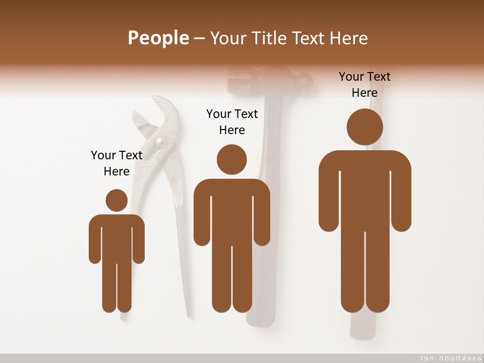 A Group Of Tools On A White Surface PowerPoint Template