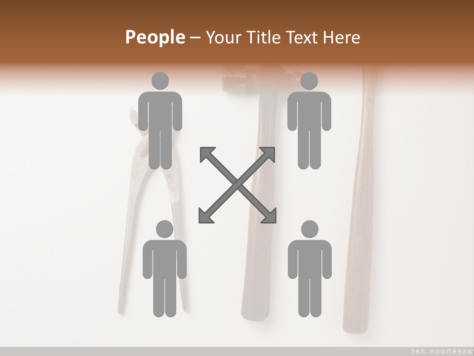 A Group Of Tools On A White Surface PowerPoint Template