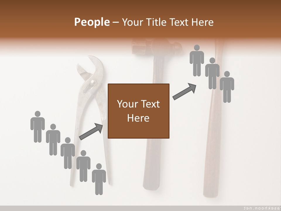 A Group Of Tools On A White Surface PowerPoint Template