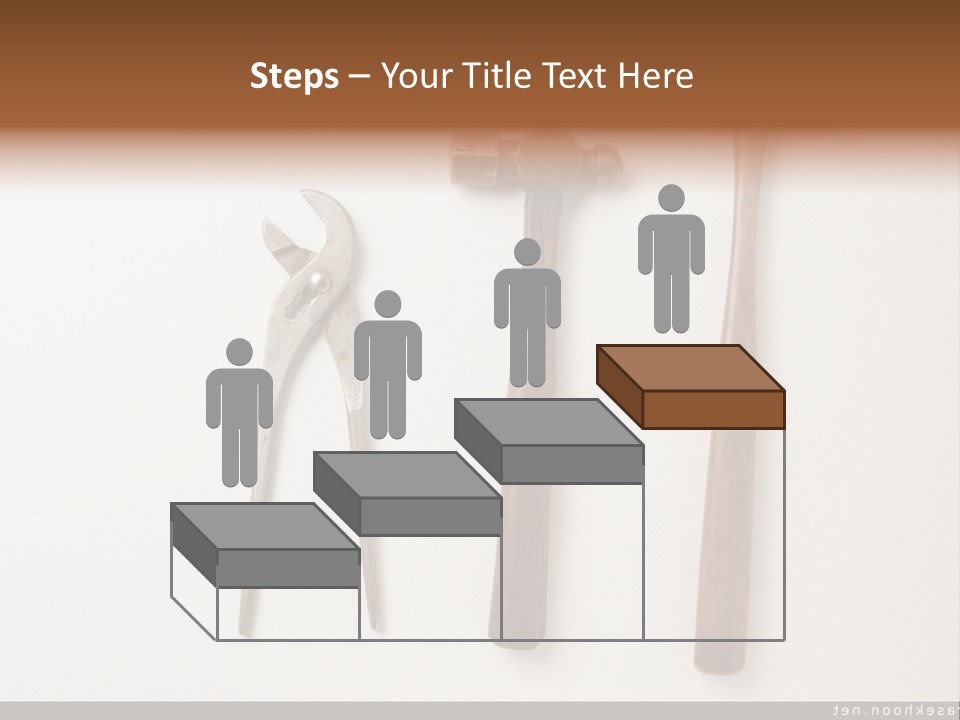 A Group Of Tools On A White Surface PowerPoint Template