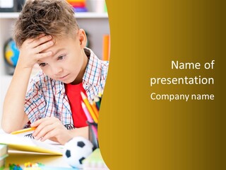 Learn Serious Teenager PowerPoint Template