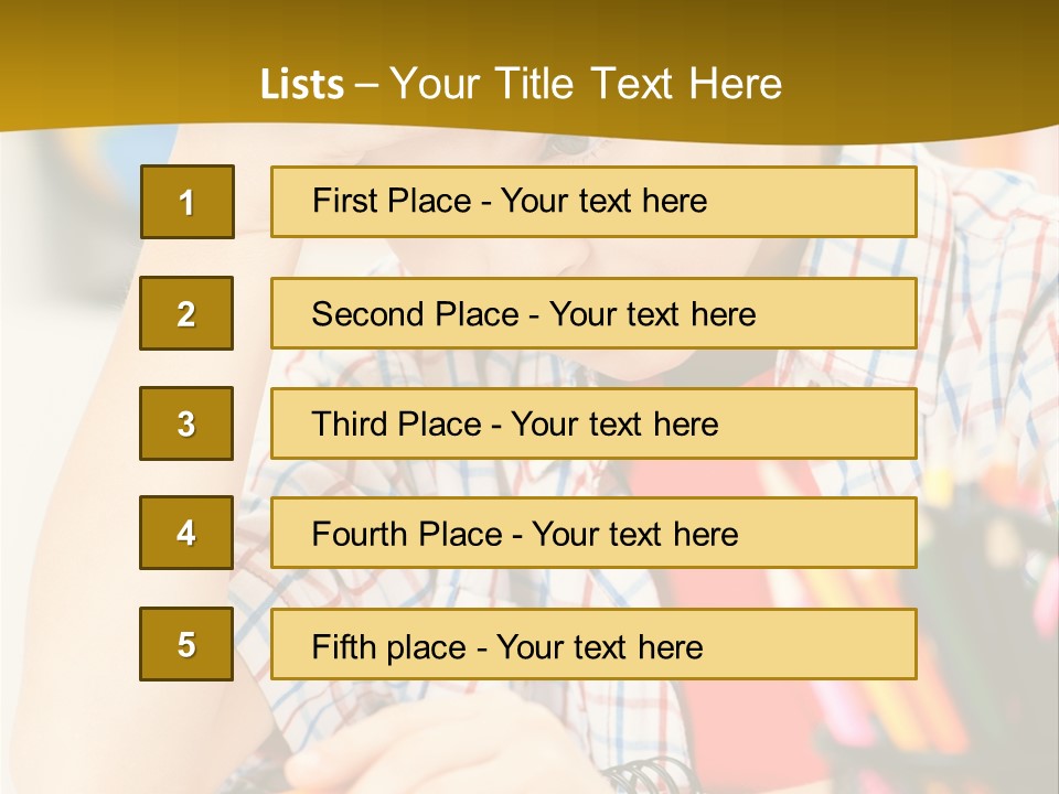 Learn Serious Teenager PowerPoint Template