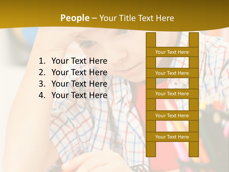 Learn Serious Teenager PowerPoint Template