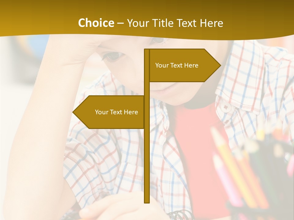 Learn Serious Teenager PowerPoint Template