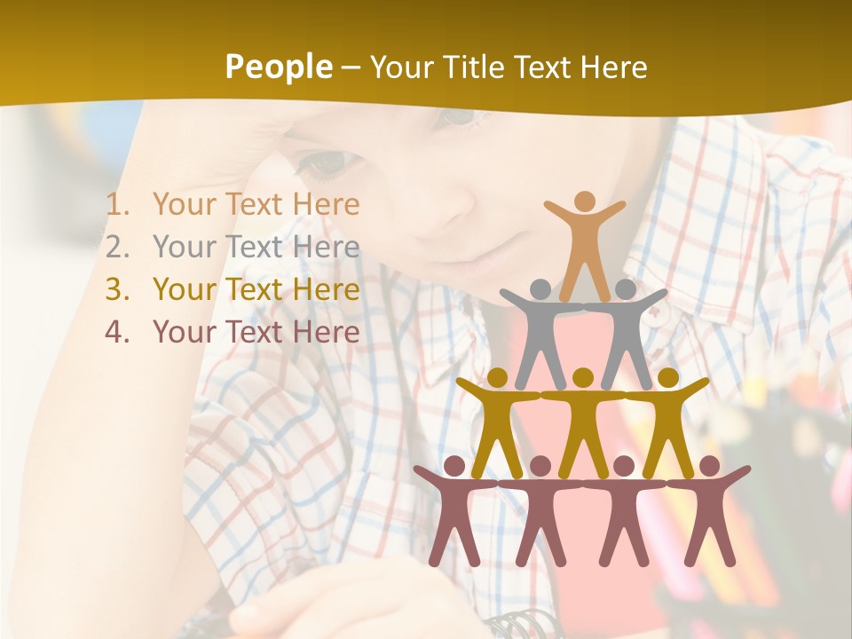 Learn Serious Teenager PowerPoint Template