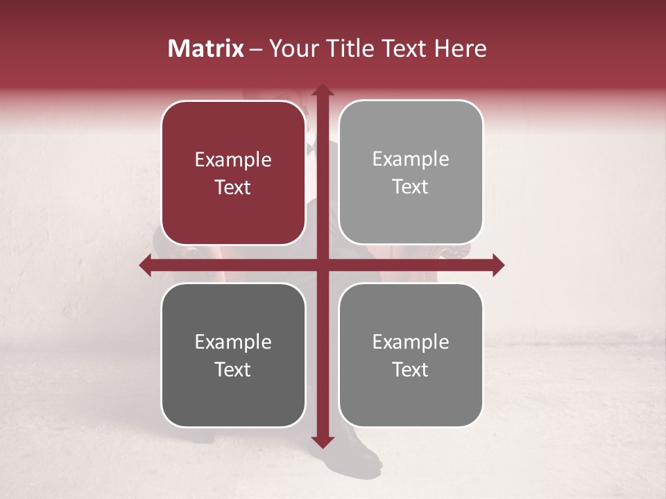 Blonde Bar Sitting PowerPoint Template