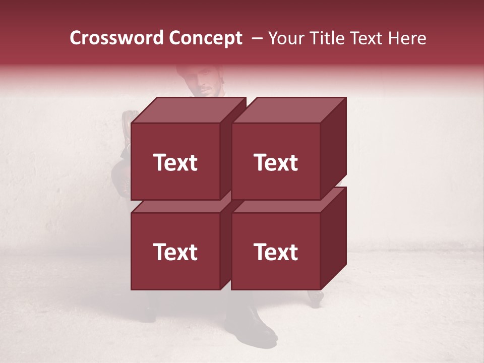 Blonde Bar Sitting PowerPoint Template