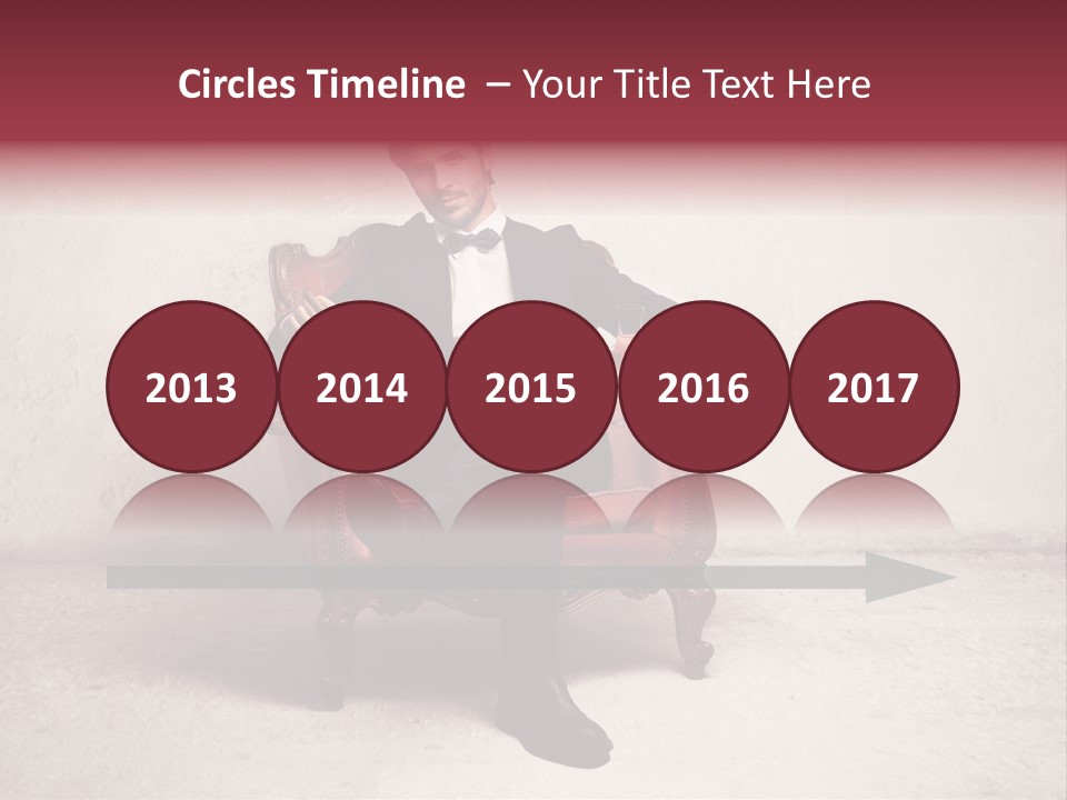 Blonde Bar Sitting PowerPoint Template