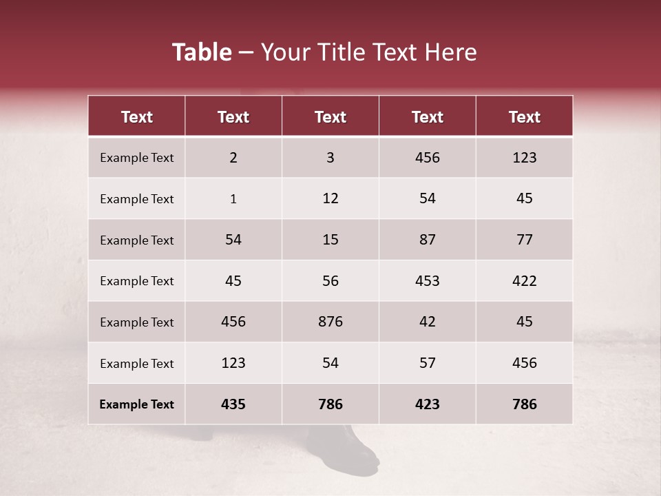 Blonde Bar Sitting PowerPoint Template