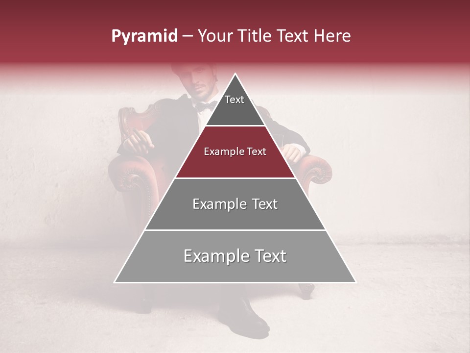 Blonde Bar Sitting PowerPoint Template