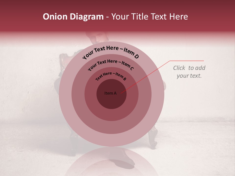 Blonde Bar Sitting PowerPoint Template