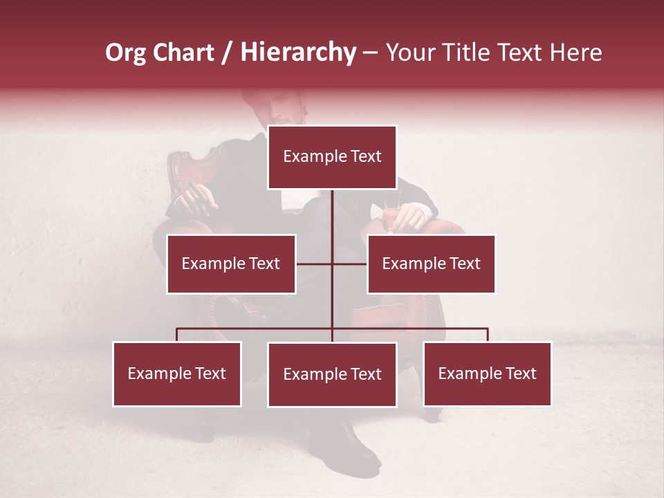 Blonde Bar Sitting PowerPoint Template