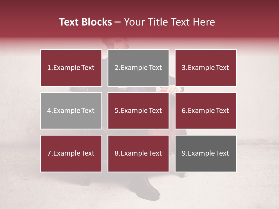 Blonde Bar Sitting PowerPoint Template