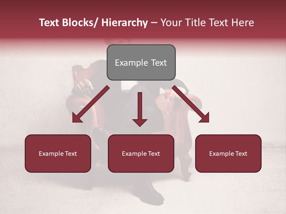 Blonde Bar Sitting PowerPoint Template