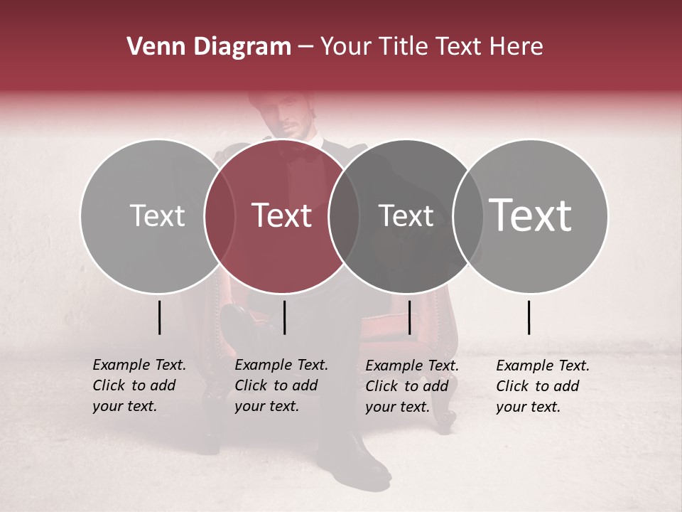 Blonde Bar Sitting PowerPoint Template