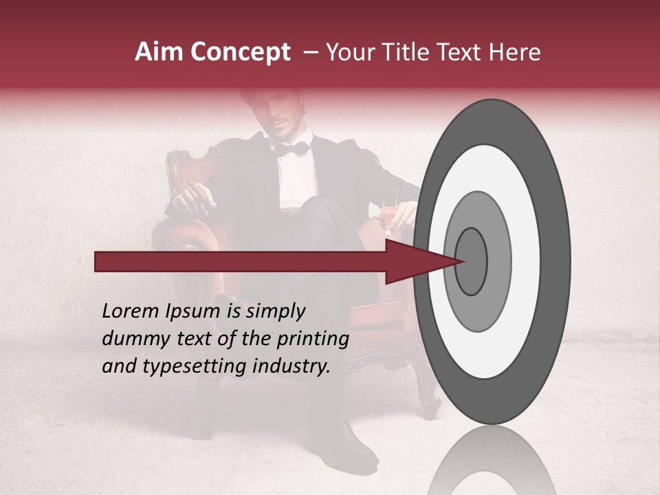 Blonde Bar Sitting PowerPoint Template