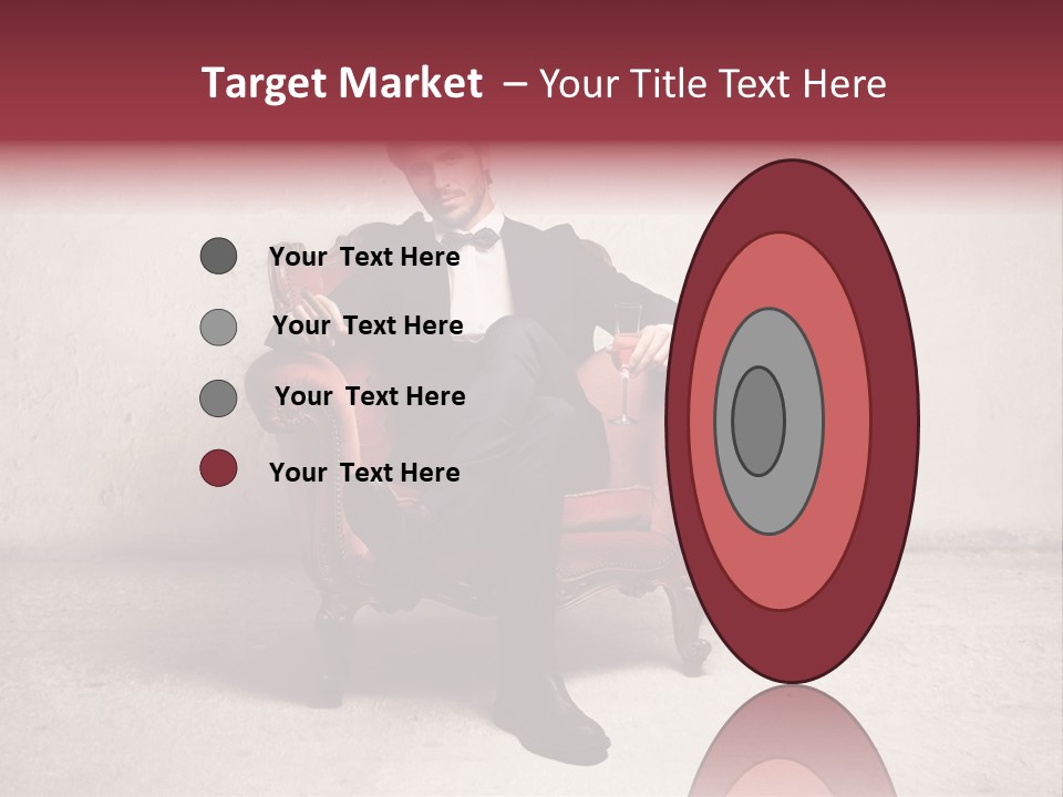 Blonde Bar Sitting PowerPoint Template