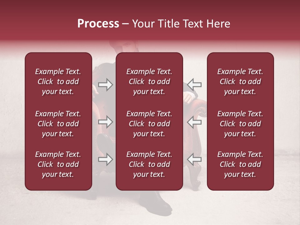 Blonde Bar Sitting PowerPoint Template