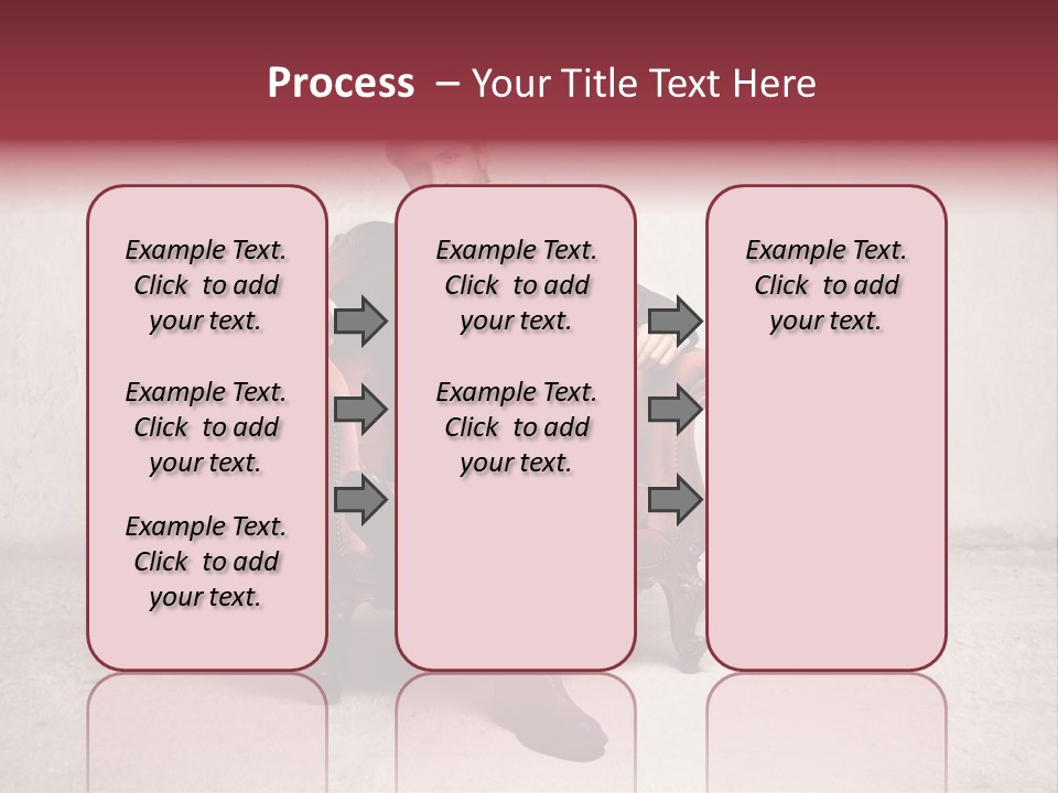 Blonde Bar Sitting PowerPoint Template