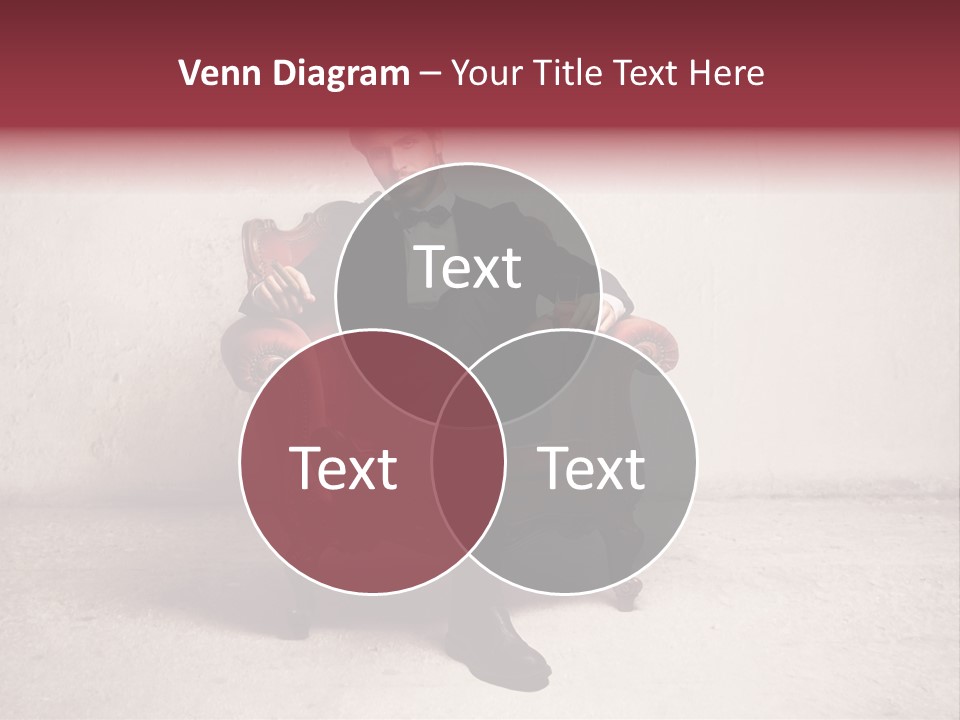 Blonde Bar Sitting PowerPoint Template