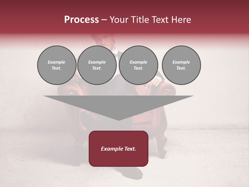 Blonde Bar Sitting PowerPoint Template