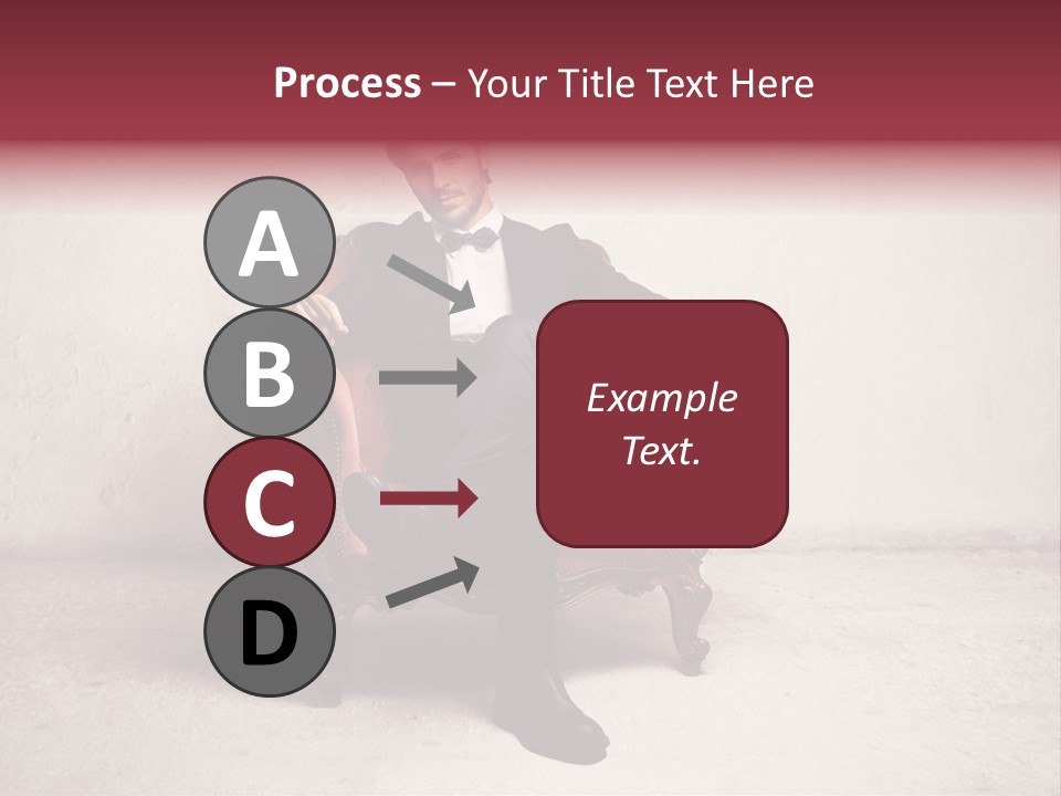 Blonde Bar Sitting PowerPoint Template