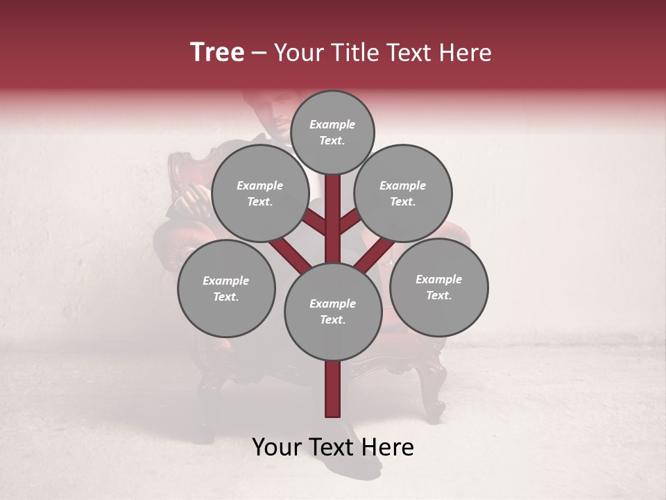 Blonde Bar Sitting PowerPoint Template