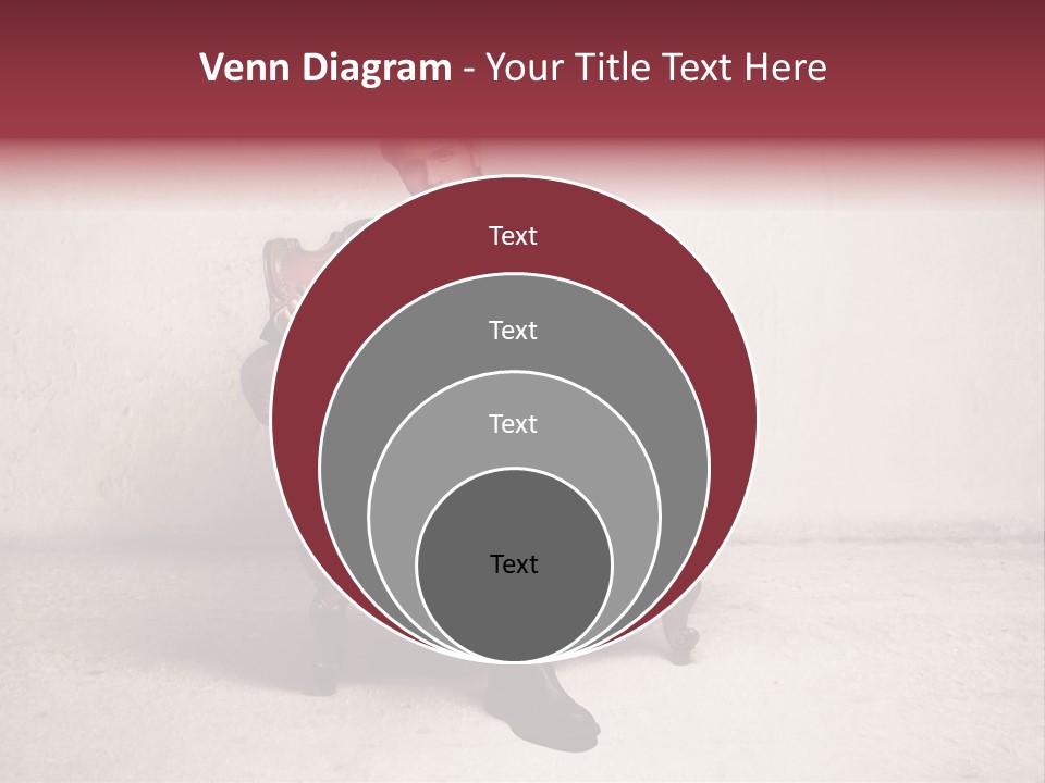 Blonde Bar Sitting PowerPoint Template