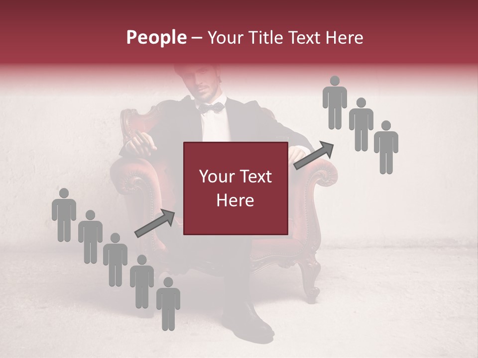 Blonde Bar Sitting PowerPoint Template