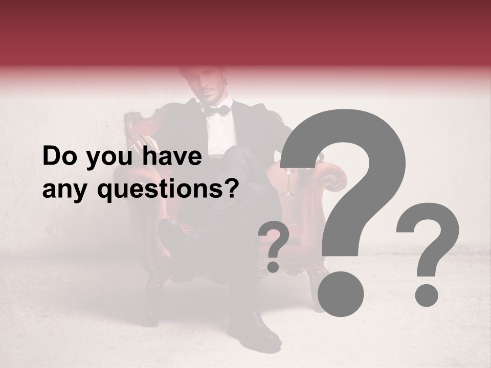 Blonde Bar Sitting PowerPoint Template