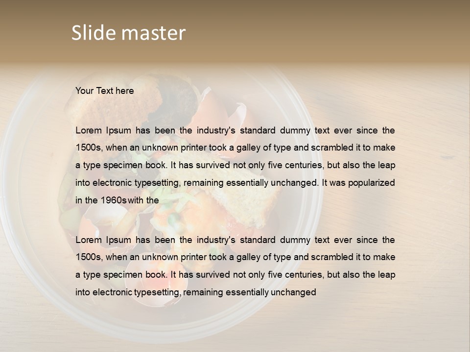 Trash Compost Background PowerPoint Template