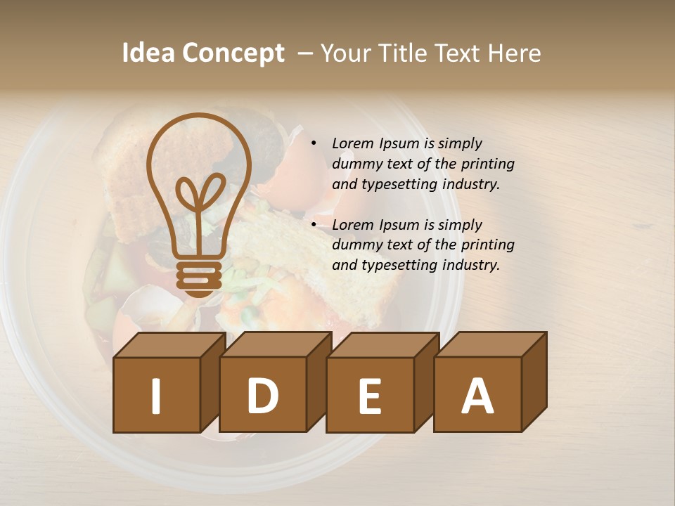 Trash Compost Background PowerPoint Template