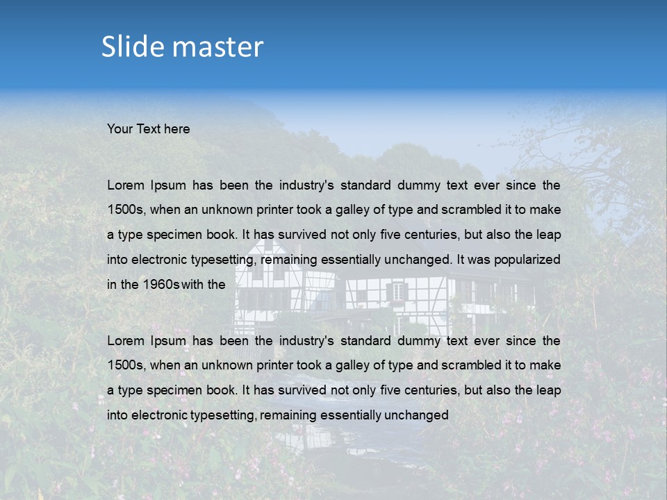 Wipperkotten Travel Destination Tourism Europe PowerPoint Template