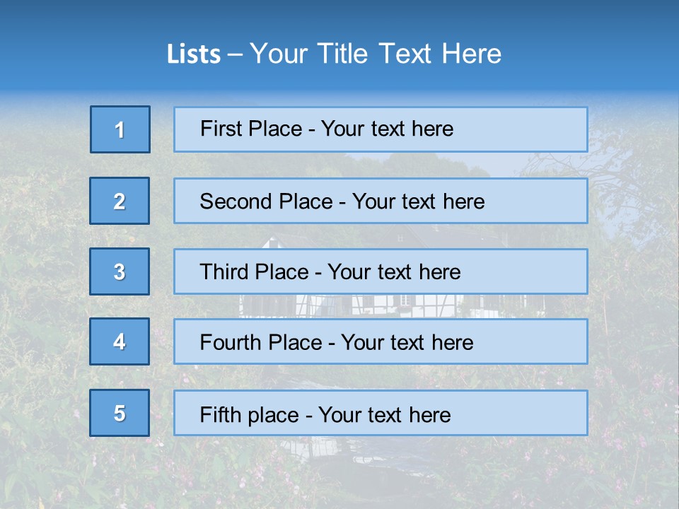 Wipperkotten Travel Destination Tourism Europe PowerPoint Template
