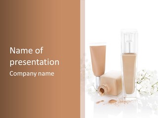 Cosmetics Container Professional PowerPoint Template