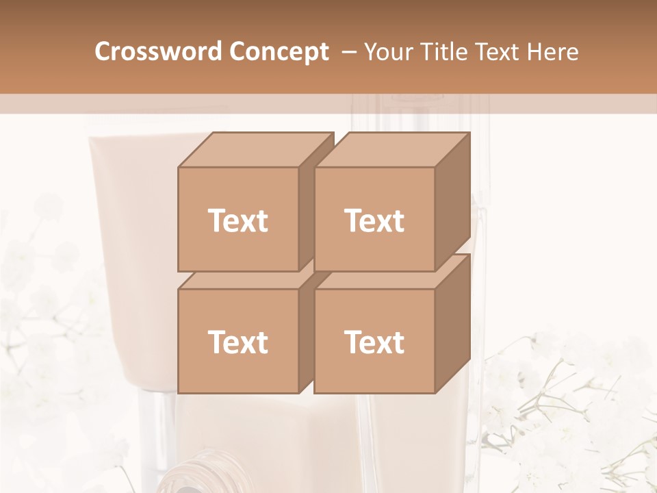 Cosmetics Container Professional PowerPoint Template